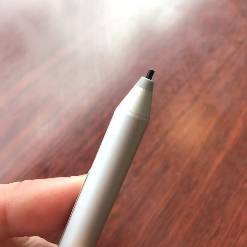 Surface pen with black tip