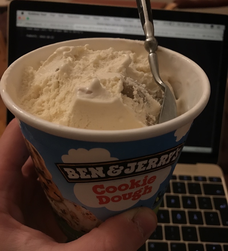 Ben & Jerry's cookie dough ice cream
