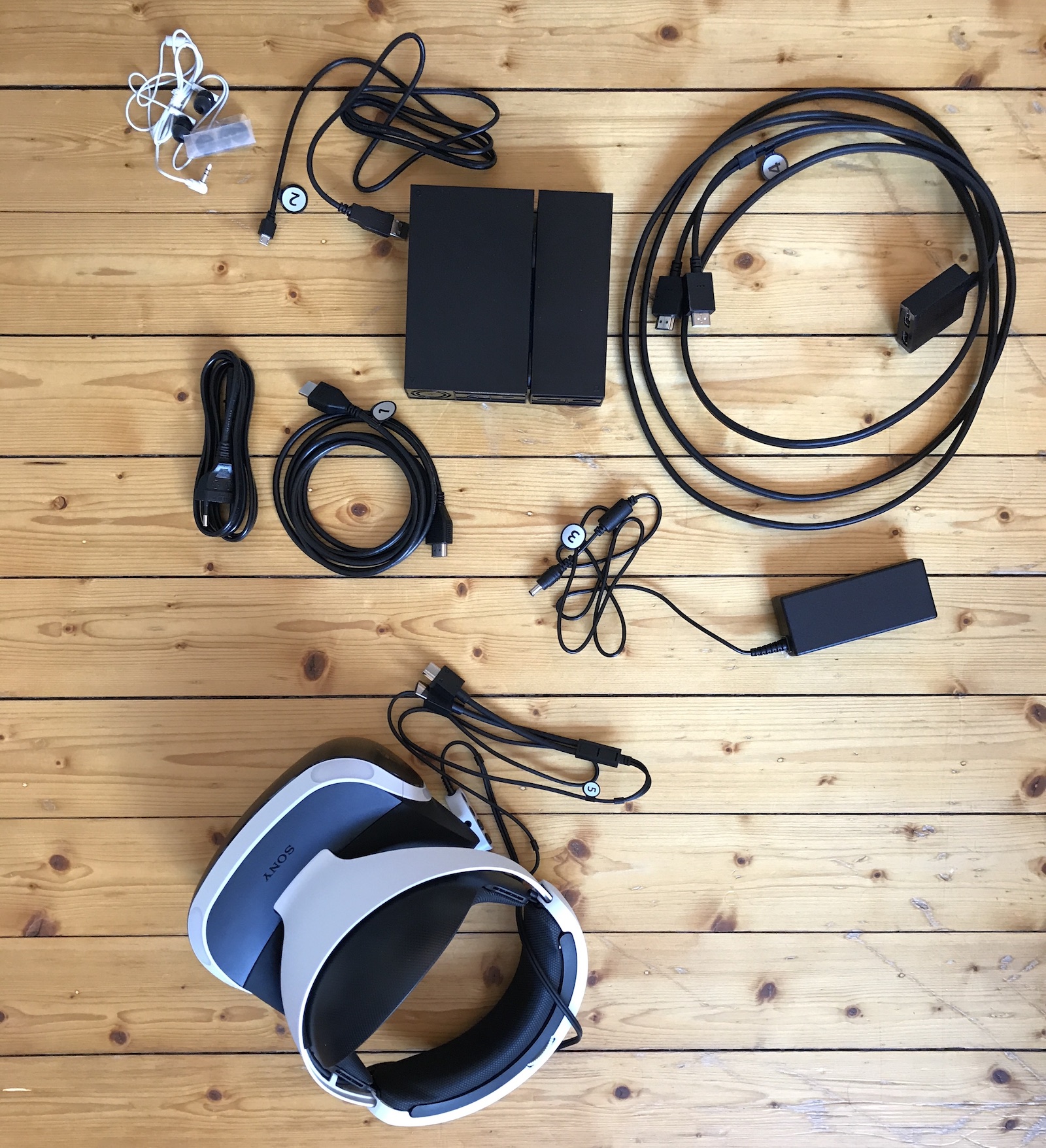 Playstation VR with full cable complement